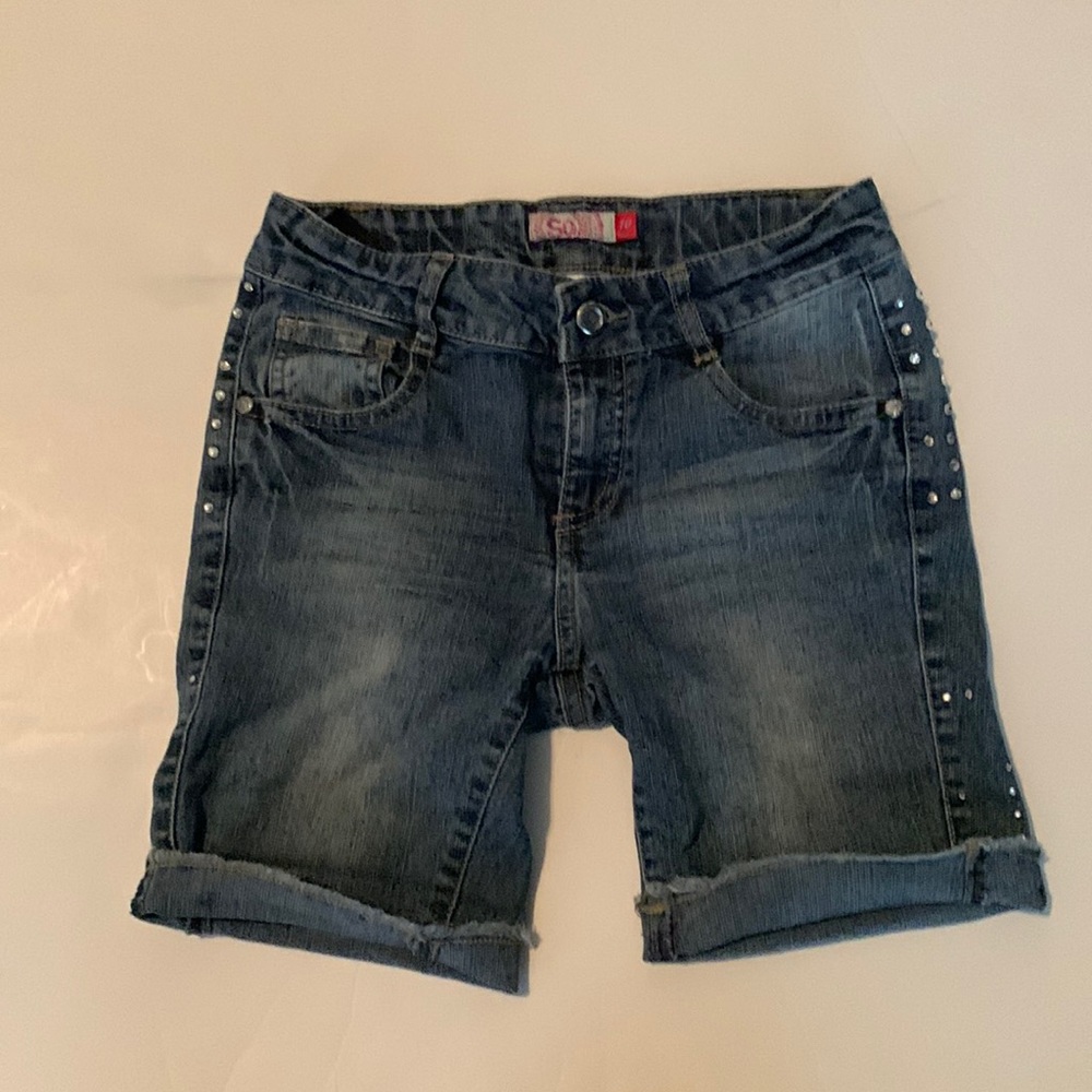 SO brand jean shorts
